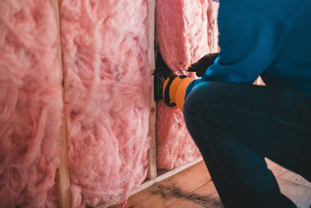 insulation upgrade for heated air and energy efficiency